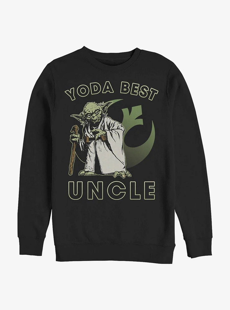 Star Wars Yoda Best Uncle Crew Sweatshirt