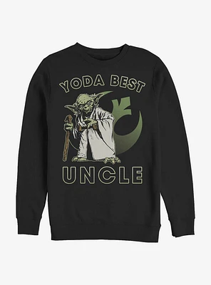 Star Wars Yoda Best Uncle Crew Sweatshirt