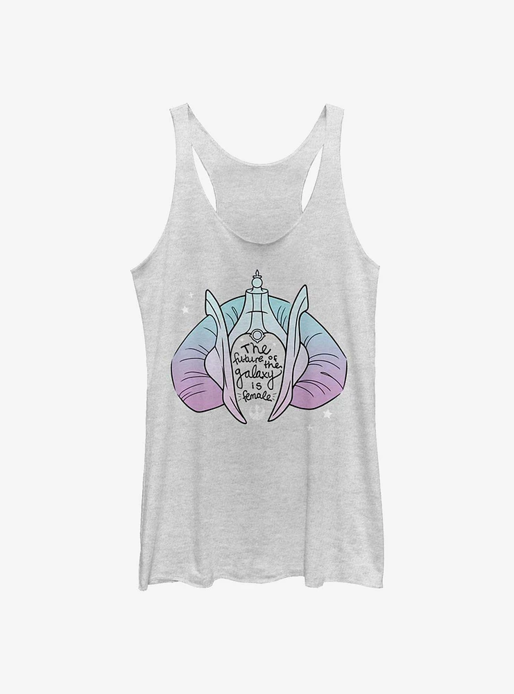 Star Wars Future Amidala Hair Text Girls Tank