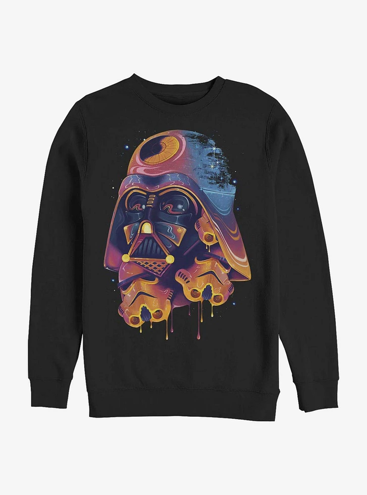 Star Wars Color Melted Vader Crew Sweatshirt