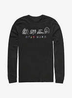 Star Wars Geometry Characters Long-Sleeve T-Shirt
