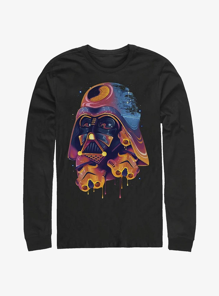 Star Wars Color Melted Vader Long-Sleeve T-Shirt