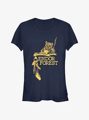 Star Wars Endor Forest Girls T-Shirt