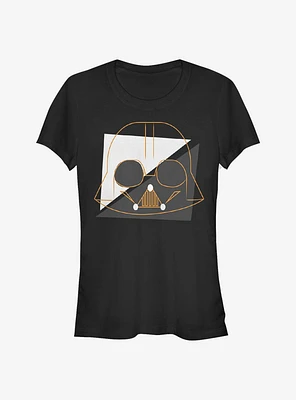 Star Wars Spooky Vader Lines Girls T-Shirt