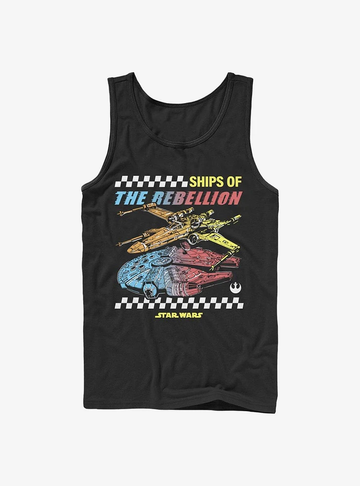 Star Wars Rebel Ships Tank Top