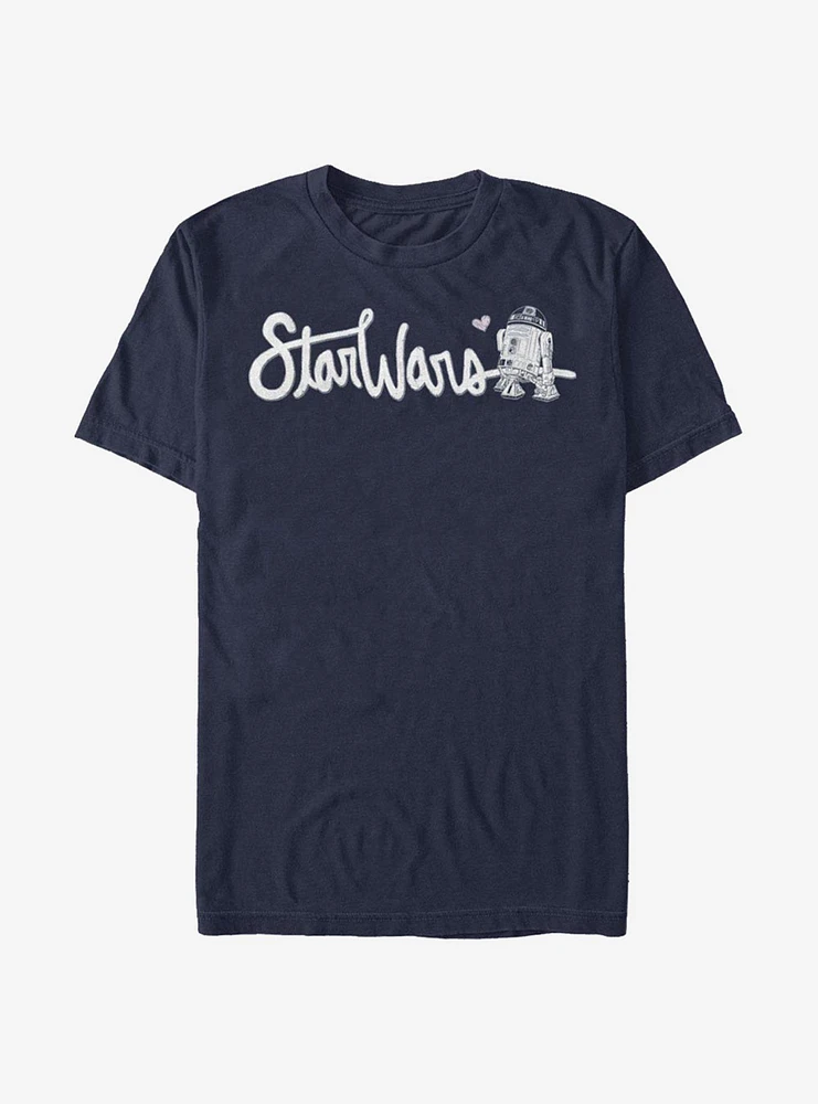 Star Wars Cursive R2 T-Shirt