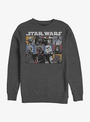 Star Wars Comic Strip Crew Sweatshirt