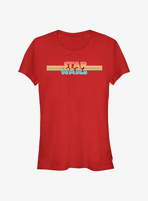 Star Wars Rainbow Outline Girls T-Shirt