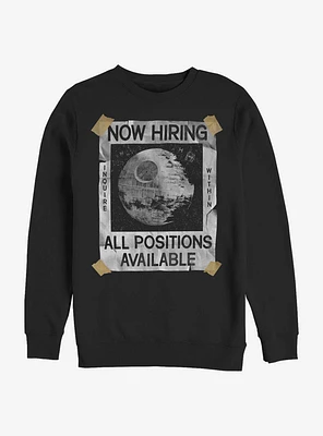 Star Wars All Positions Available Death Sweatshirt