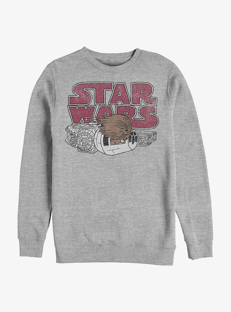 Star Wars Chewie Window Crew Sweatshirt