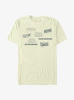 Star Wars Movie Titles T-Shirt