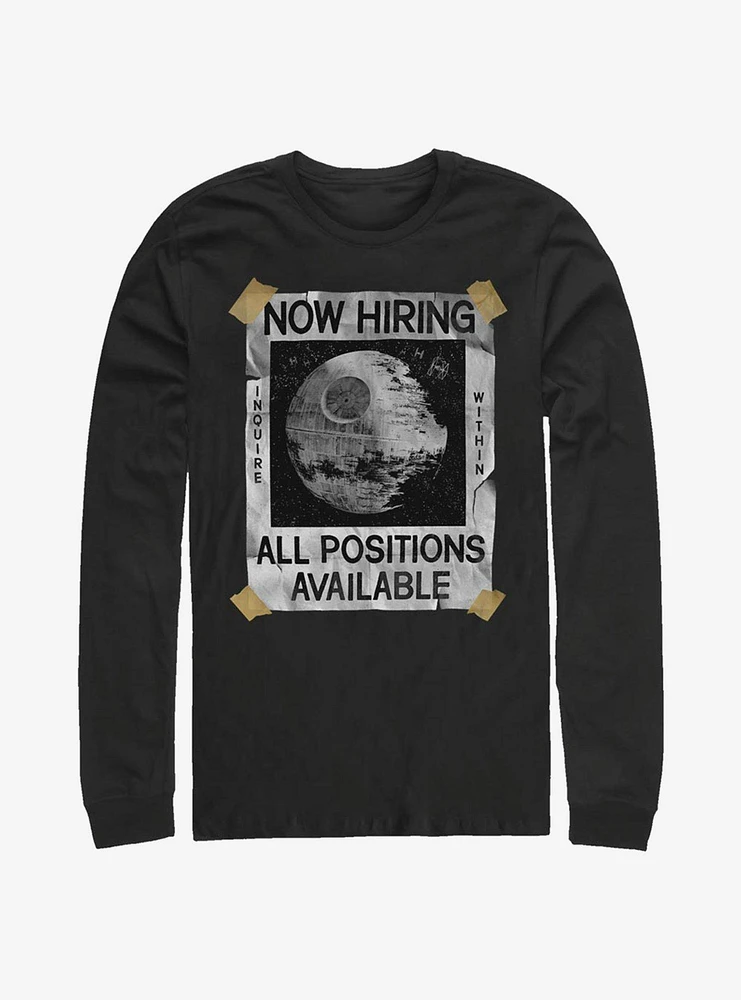 Star Wars All Positions Available Death Long-Sleeve T-Shirt