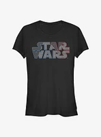 Star Wars Pattern Logo Girls T-Shirt