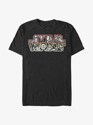 Star Wars Comic Logo Fill T-Shirt