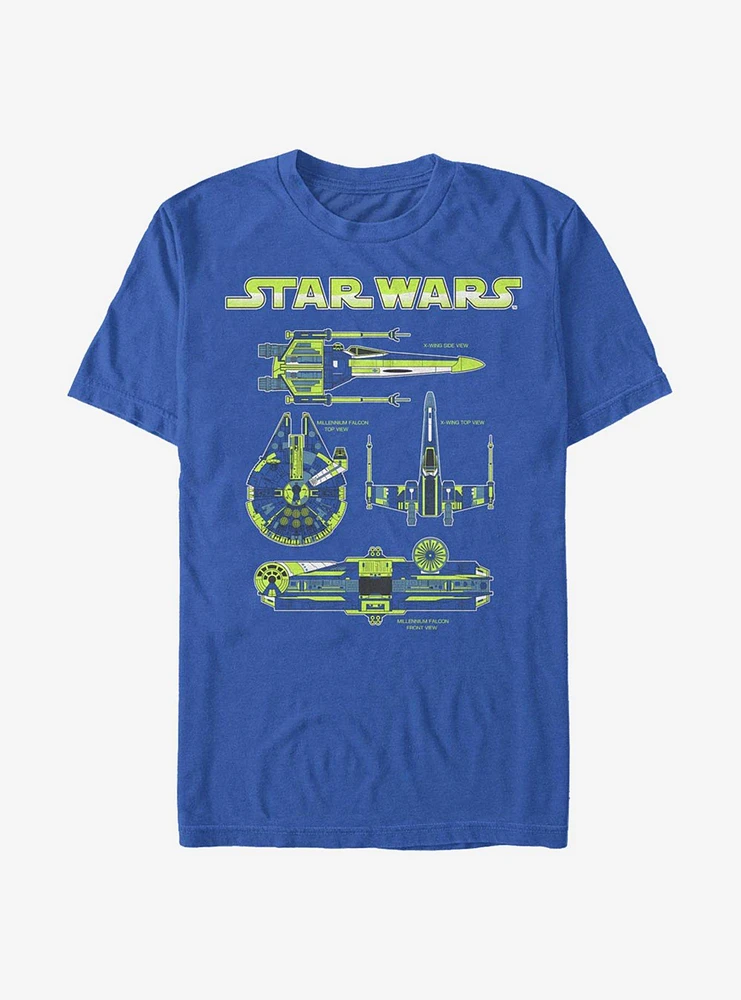 Star Wars Ship Specifications T-Shirt
