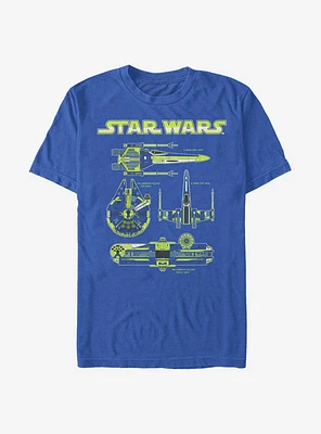 Star Wars Ship Specifications T-Shirt