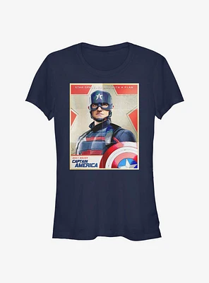 Marvel The Falcon And Winter Soldier Captain America Poster Girls T-Shirt