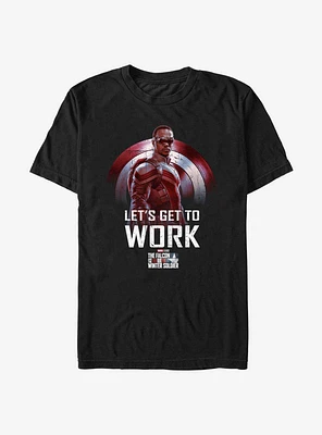 Marvel The Falcon And Winter Soldier Let's Get To Work T-Shirt