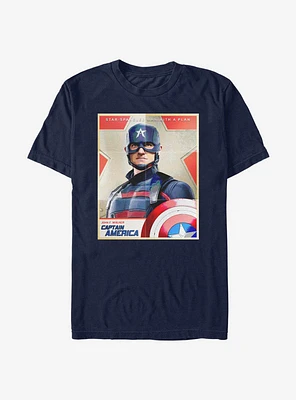 Marvel The Falcon And Winter Soldier Captain America Poster T-Shirt
