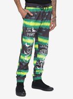 The Nightmare Before Christmas Neon Green Spiral Sweatpants