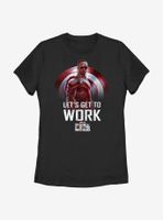 Marvel The Falcon And Winter Soldier Get To Work Womens T-Shirt