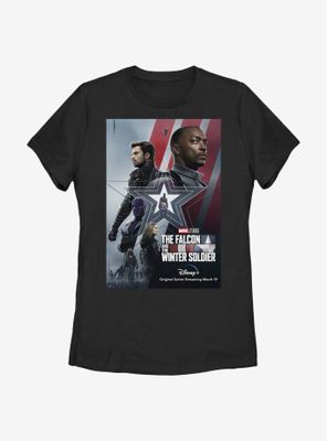 Marvel The Falcon And Winter Soldier Poster Art Womens T-Shirt
