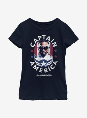 Marvel The Falcon And Winter Soldier Sam Is Captain America Youth Girls T-Shirt