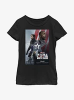 Marvel The Falcon And Winter Soldier Poster Art Youth Girls T-Shirt