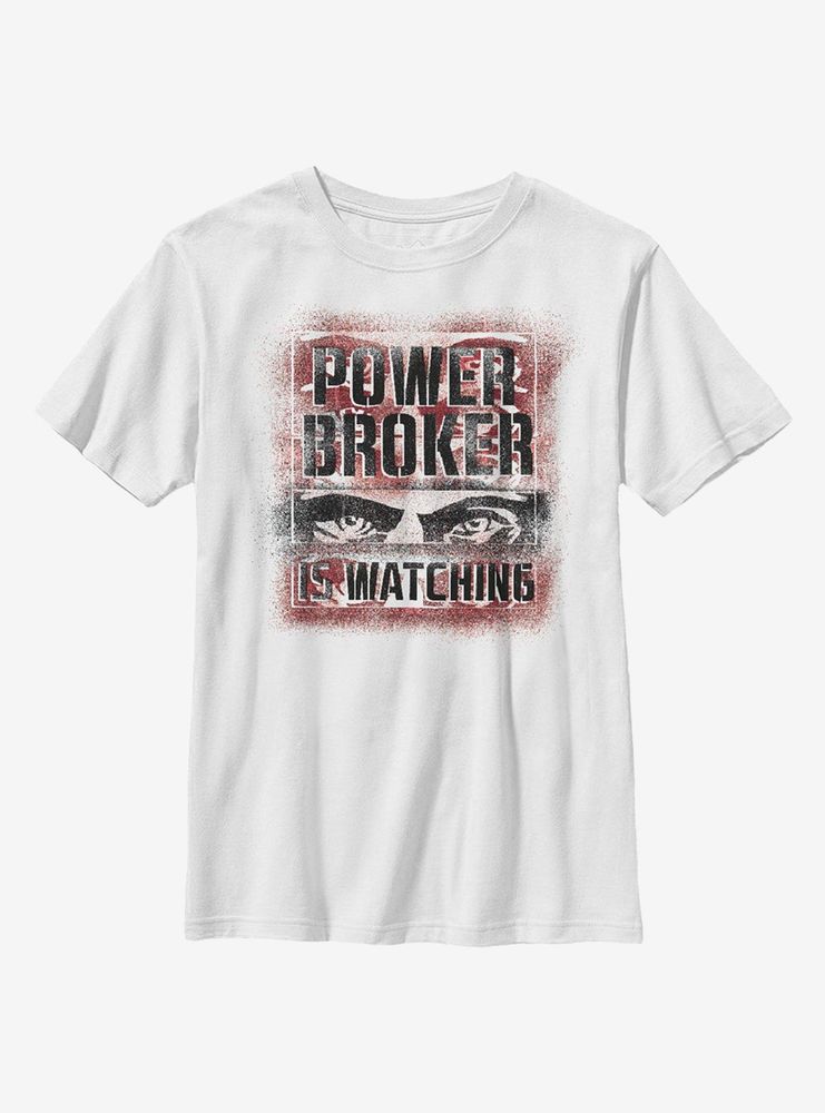 Marvel The Falcon And Winter Soldier Power Broker Is Watching Youth T-Shirt