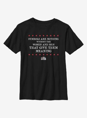 Marvel The Falcon And Winter Soldier Symbol Quote Youth T-Shirt