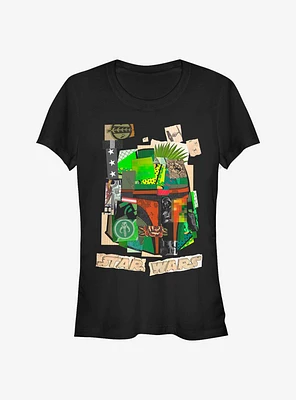 Star Wars Boba Collage Girls T-Shirt