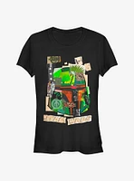 Star Wars Boba Collage Girls T-Shirt