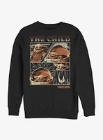 Star Wars The Mandalorian Child Panel Crew Sweatshirt