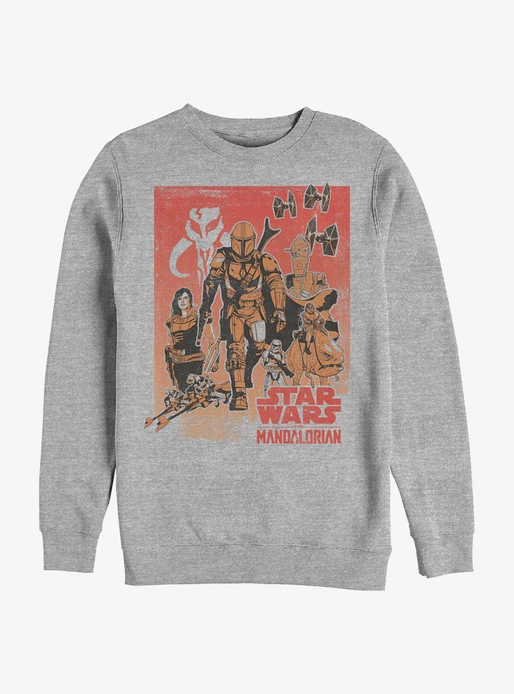 Star Wars The Mandalorian Western VIGnette Crew Sweatshirt