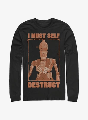 Star Wars The Mandalorian Self Destruct Long-Sleeve T-Shirt