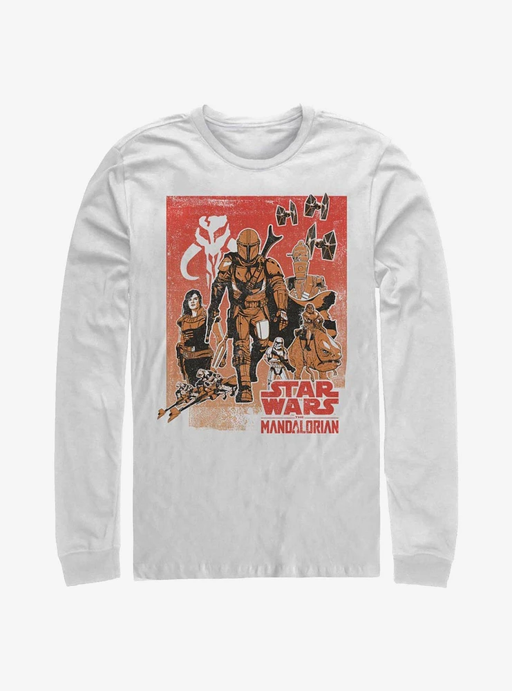 Star Wars The Mandalorian Western VIGnette Long-Sleeve T-Shirt