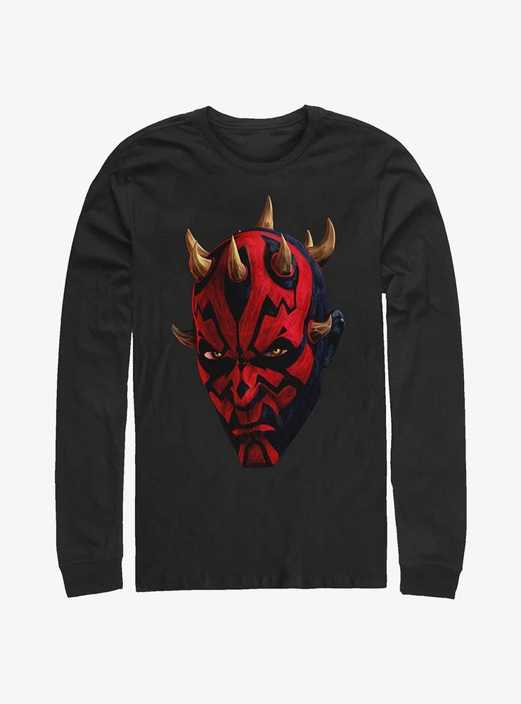 Star Wars: The Clone Wars Maul Face Long-Sleeve T-Shirt