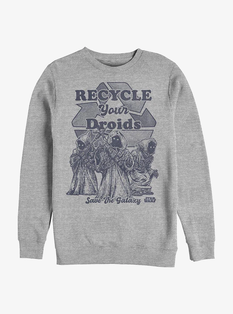 Star Wars Recycle Your Droids Crew Sweatshirt