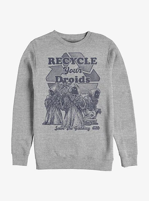 Star Wars Recycle Your Droids Crew Sweatshirt
