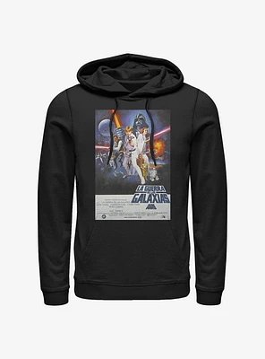 Star Wars Episode IV A New Hope La Guerra De Las Galaxias Poster Hoodie