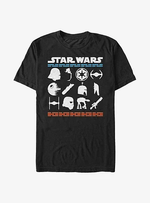 Star Wars Lucas Film Stacked T-Shirt
