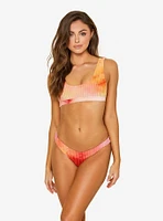 Dippin Daisys Festival Swim Top Burn Tie Dye