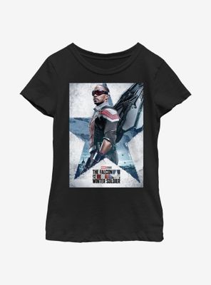 Marvel The Falcon And Winter Soldier Poster Youth Girls T-Shirt