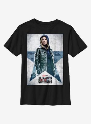 Marvel The Falcon And Winter Soldier Carter Poster Youth T-Shirt