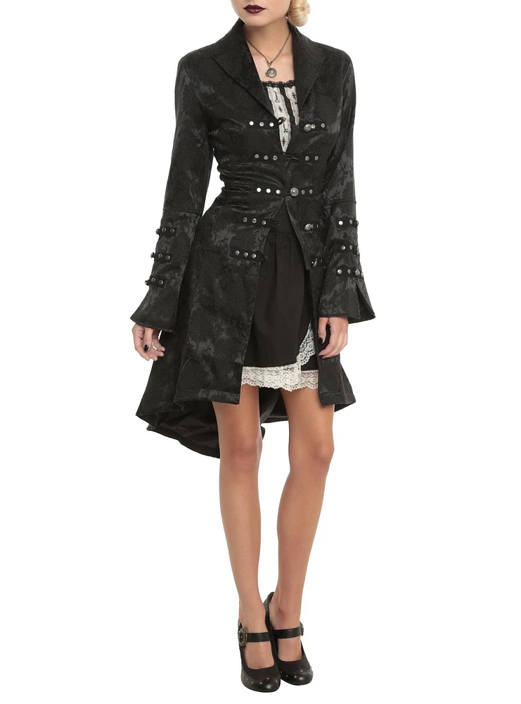 Brocade Corset Back Coat