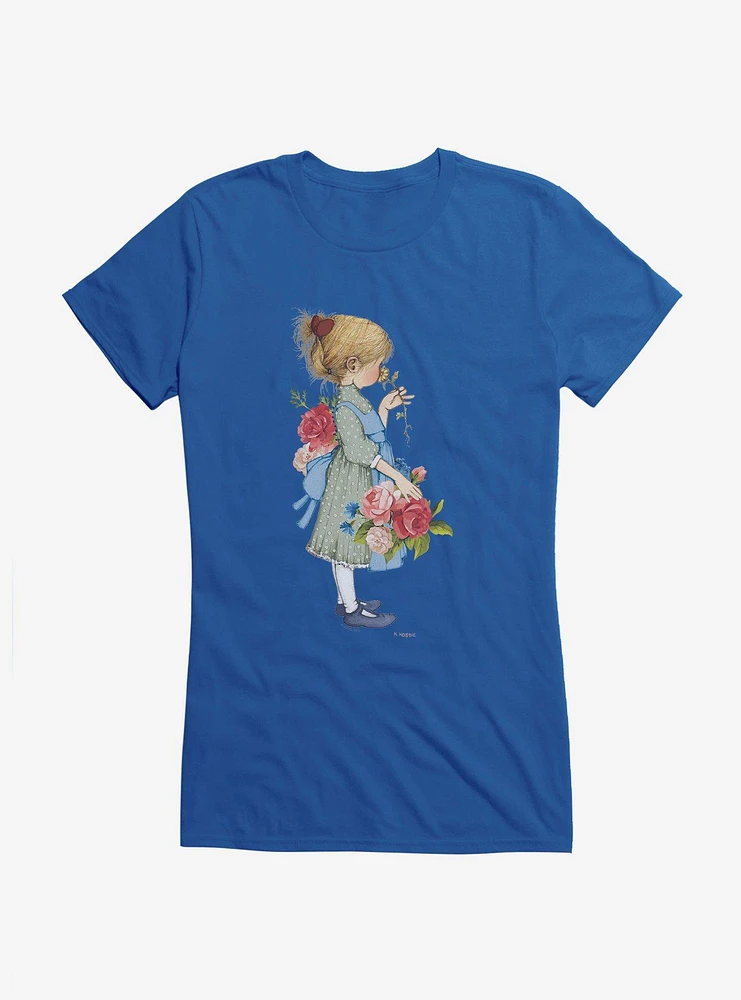 Holly Hobbie Smell The Flowers Girls T-Shirt