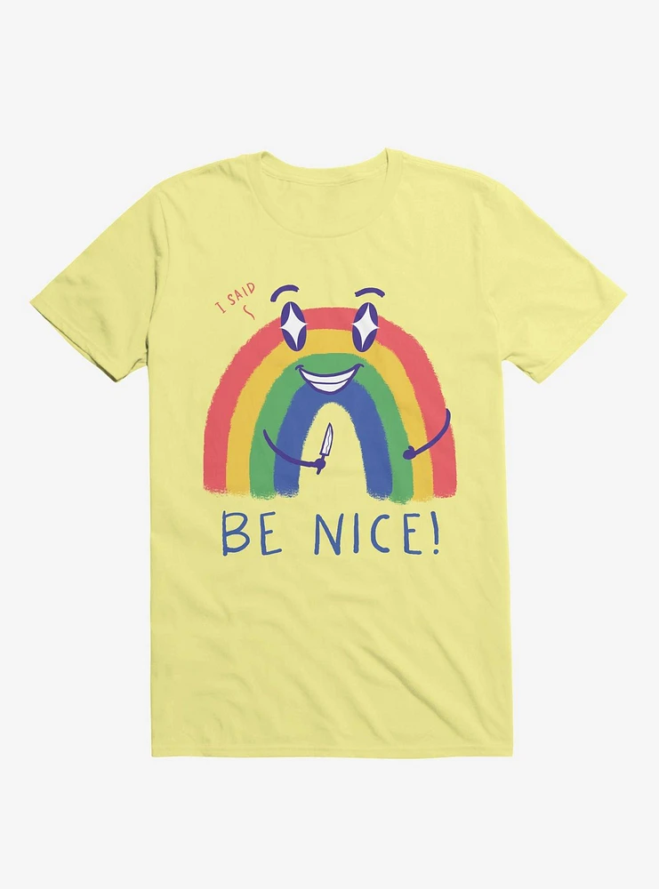 Rainbow Knife Be Nice 2.0 Corn Silk Yellow T-Shirt