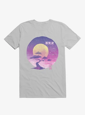 Neon Bonsai Wave Ice Grey T-Shirt