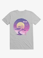 Neon Bonsai Wave Ice Grey T-Shirt