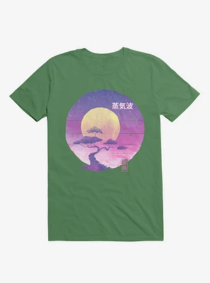 Neon Bonsai Wave Kelly Green T-Shirt